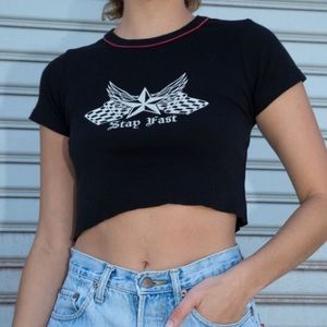 Cute Brandy Melville black crop top